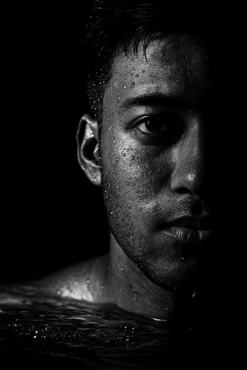 Male customer smiling